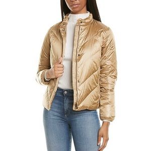 New! Woolrich Quilted Gold Puffer Down Jacket Sz M